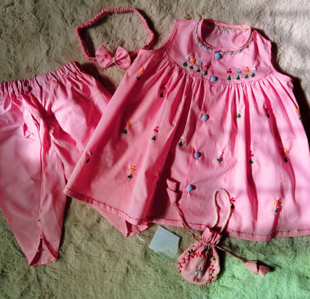 2 PCs Hand Embroidered Set
