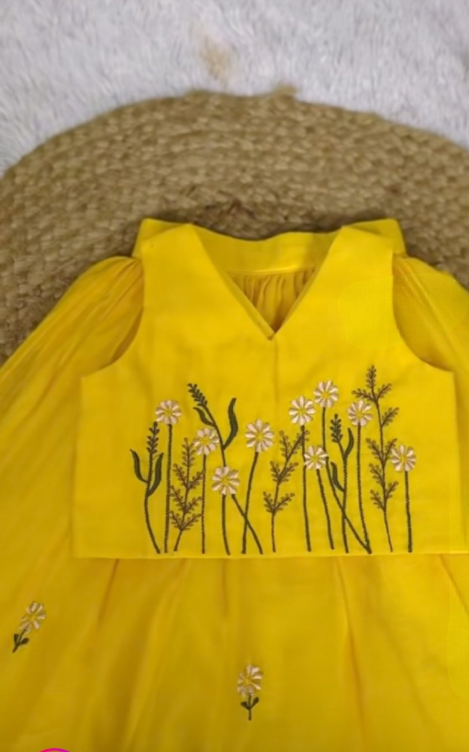 Cotton Lehnga Choli Moti Sitara Work