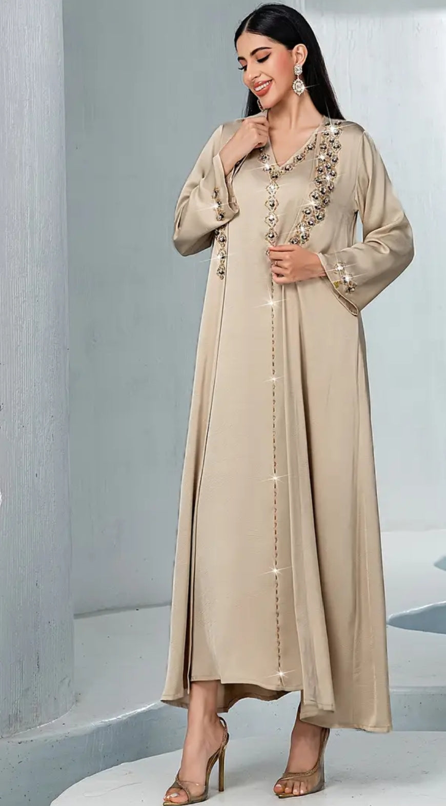 Gorgeous Rhinestone 2 PCs Dress