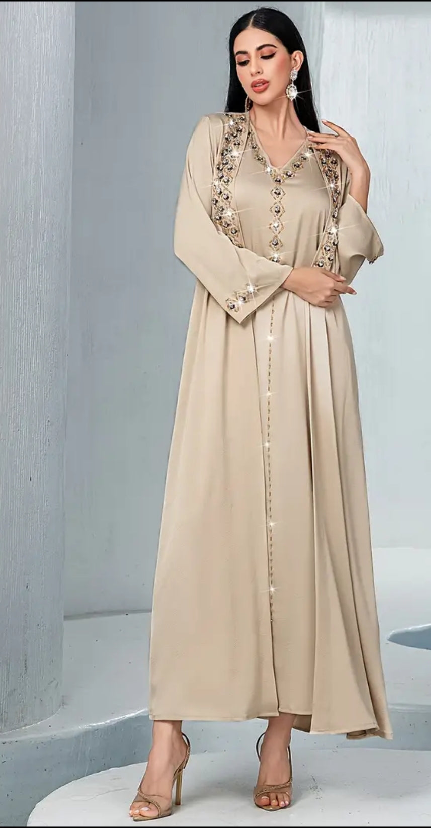 Gorgeous Rhinestone 2 PCs Dress