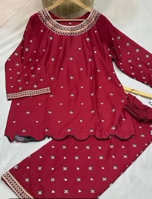 Sindhi+Moti Work Shirt & Trouser