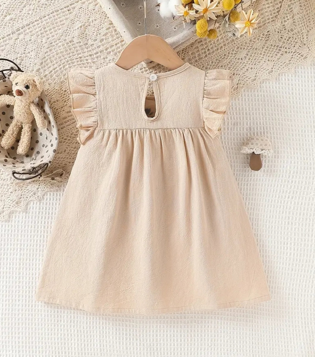 Boho-Inspired Sleeves Dress-2Pcs