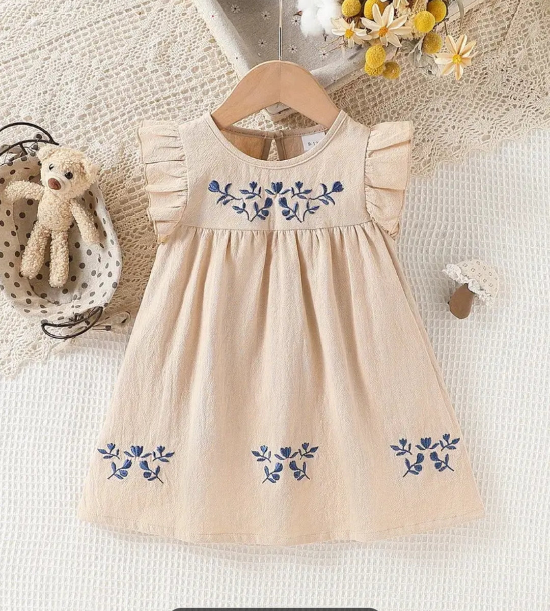 Boho-Inspired Sleeves Dress-2Pcs