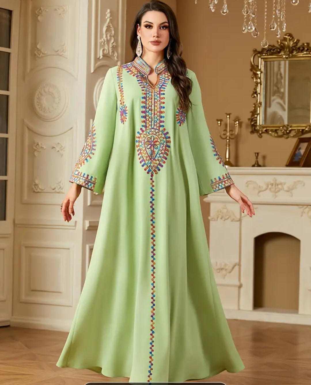 Unstitched Hand Embroidered Long Shirt