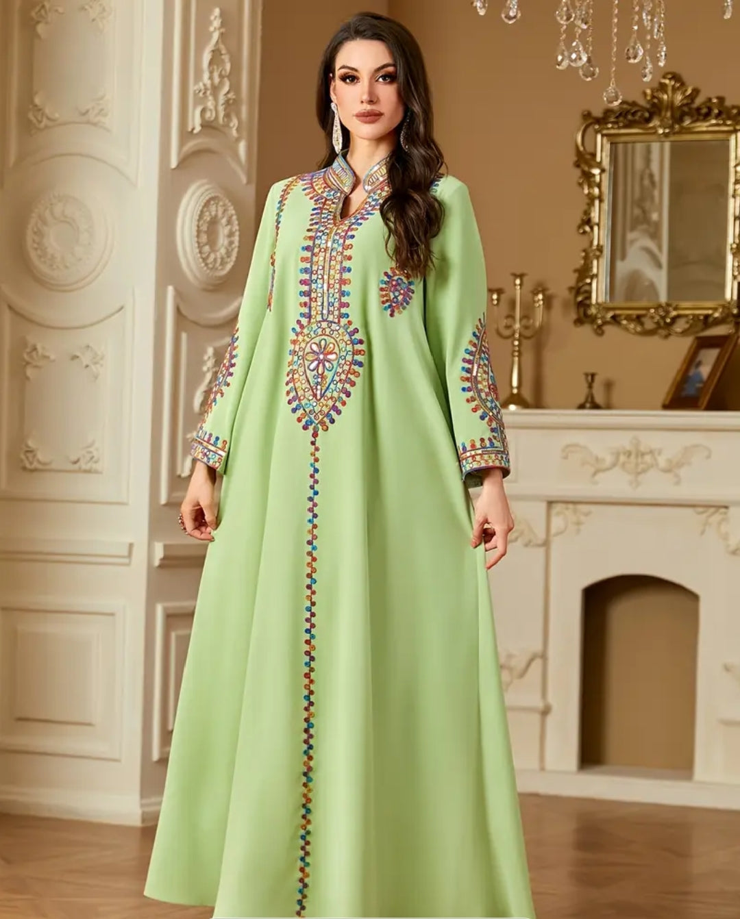 Unstitched Hand Embroidered Long Shirt