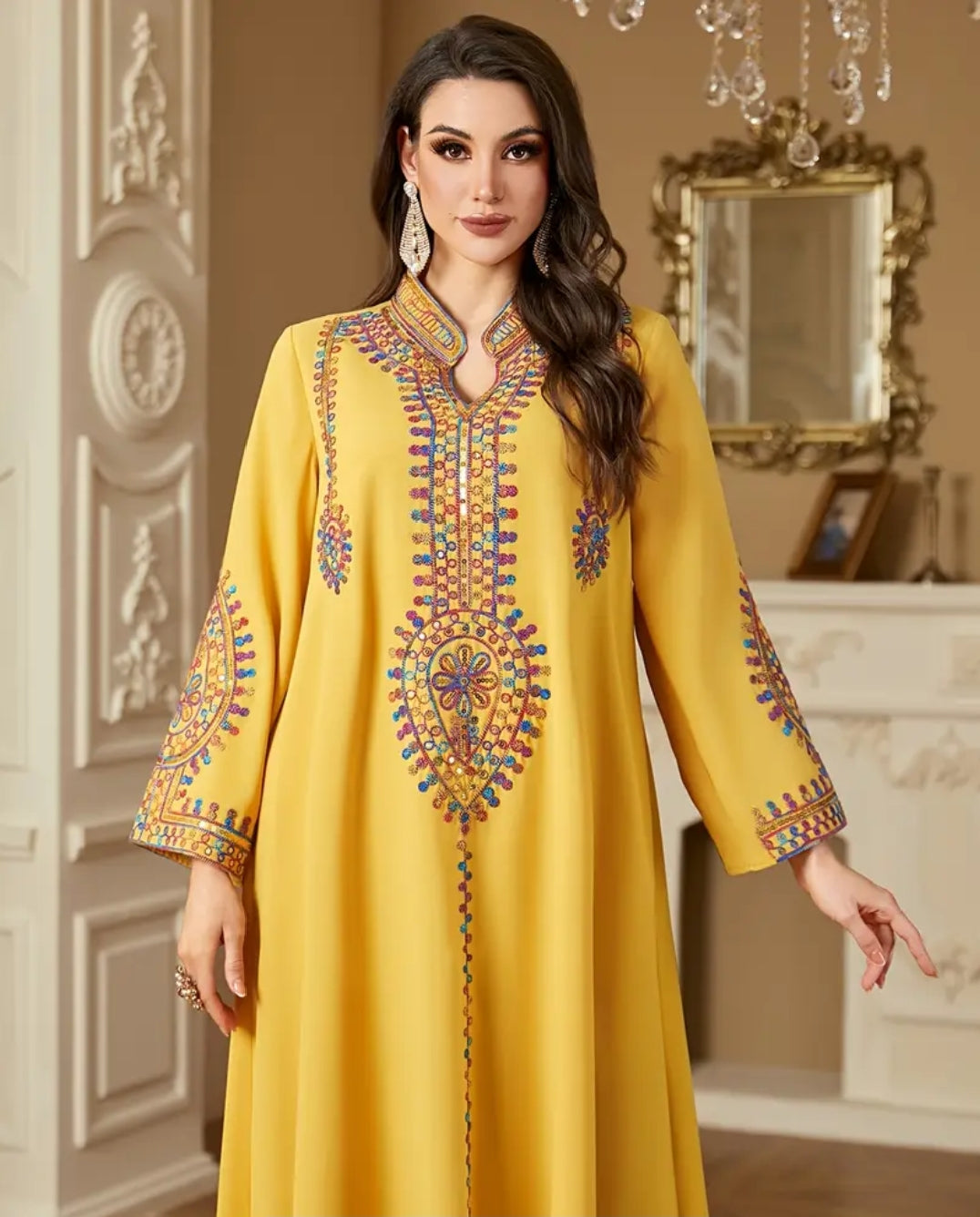 Unstitched Hand Embroidered Long Shirt