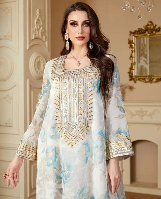 Organza Hand Embroidered Long Shirt