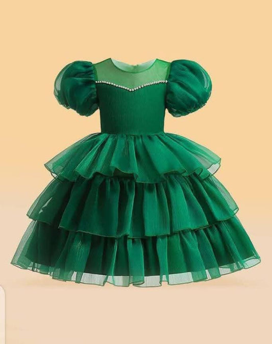 Dazzling Beaded Neckline & Sleeves Frocks- 2PCs